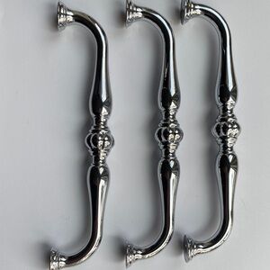 Polished Chrome bar Handles Set of 3 by too knobs